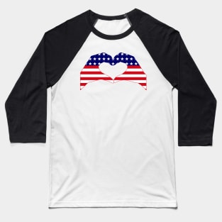 We Heart U.S.A. Patriot Series Baseball T-Shirt